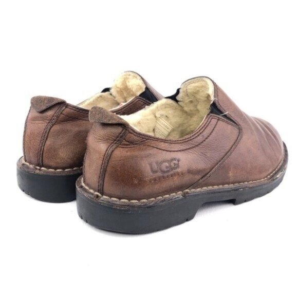 UGG Australia Brown Leather Slip-on Loafers 8 main image 12